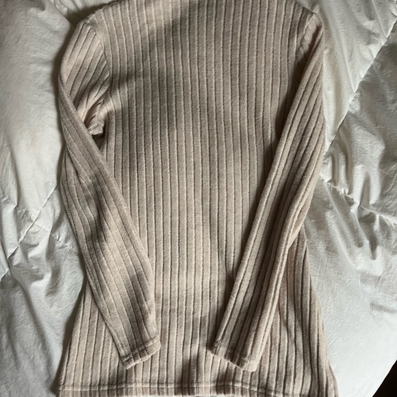 Cowl Neck Ribbed Sweater - Picture 2 of 5